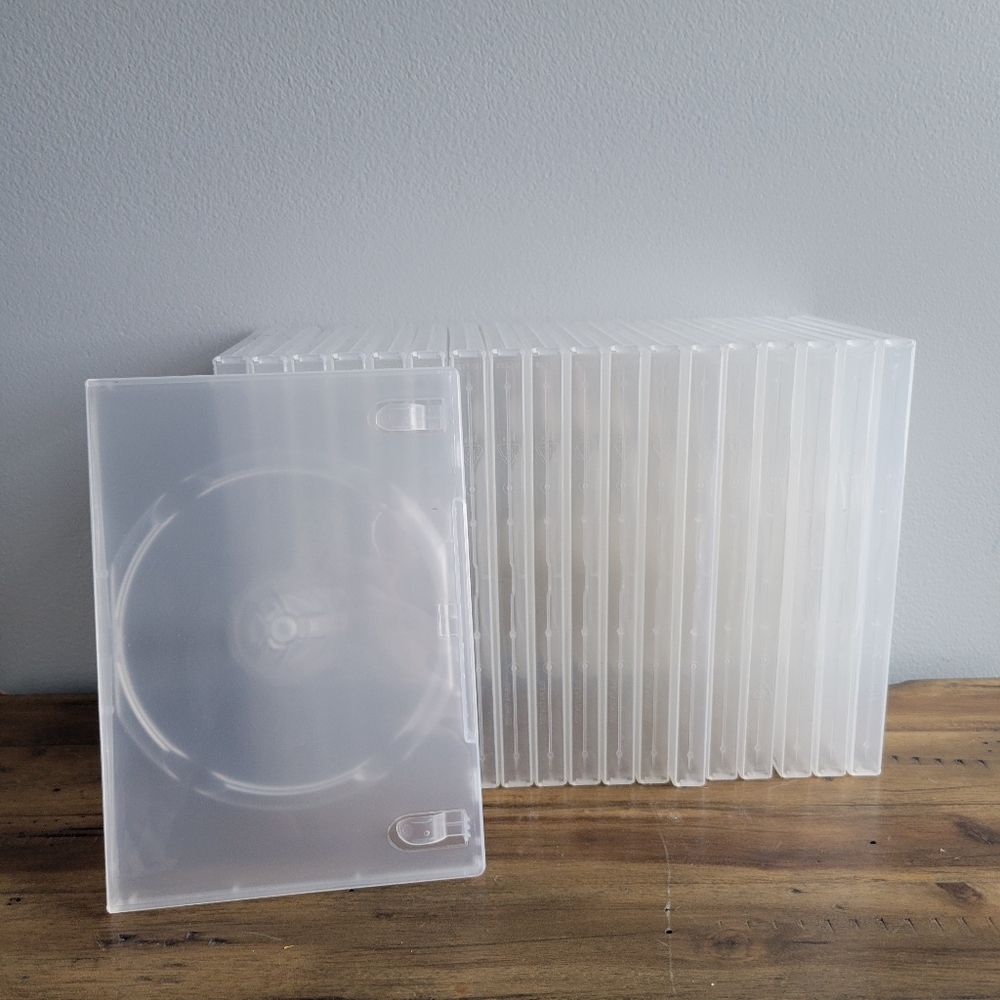 NEW 19 PCS 14MM TOP QUALITY SINGLE DVD CASE, SUPER CLEAR